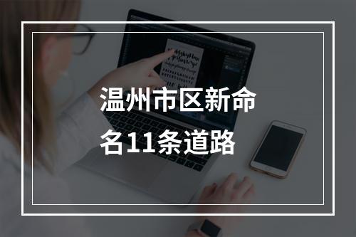 温州市区新命名11条道路