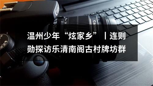 温州少年“炫家乡”丨连则勋探访乐清南阁古村牌坊群