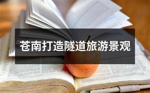 苍南打造隧道旅游景观