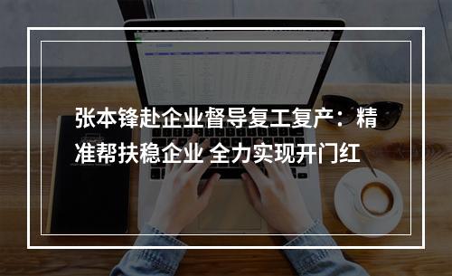张本锋赴企业督导复工复产：精准帮扶稳企业 全力实现开门红