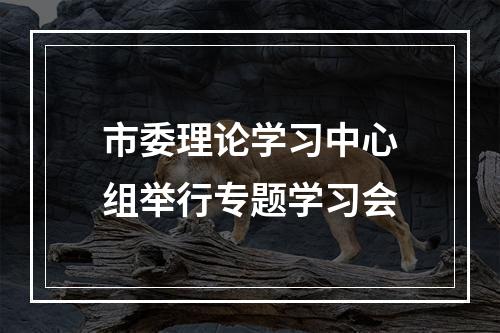 市委理论学习中心组举行专题学习会