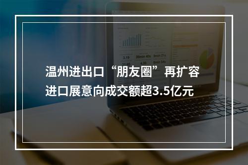 温州进出口“朋友圈”再扩容 进口展意向成交额超3.5亿元