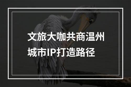 文旅大咖共商温州城市IP打造路径