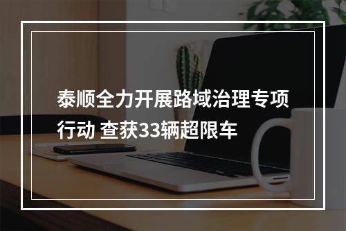 泰顺全力开展路域治理专项行动 查获33辆超限车