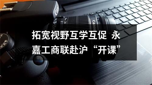 拓宽视野互学互促  永嘉工商联赴沪“开课”