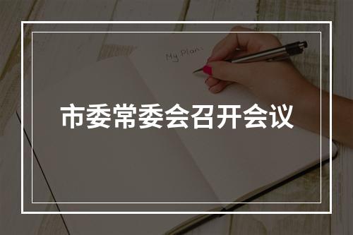 市委常委会召开会议