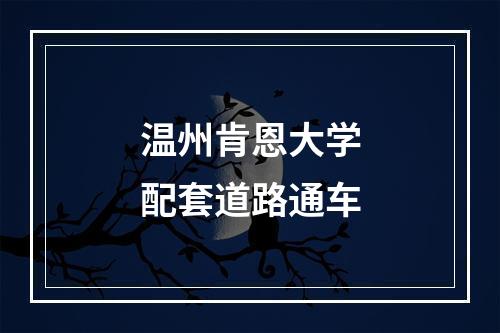 温州肯恩大学配套道路通车