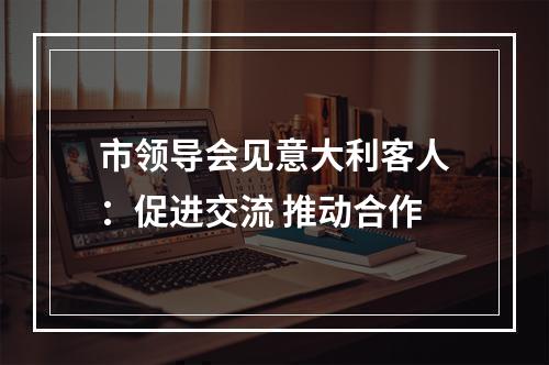 市领导会见意大利客人：促进交流 推动合作