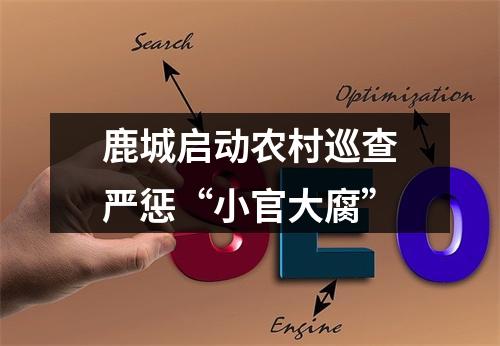 鹿城启动农村巡查严惩“小官大腐”