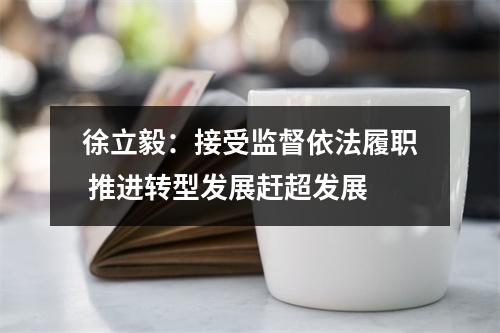徐立毅：接受监督依法履职 推进转型发展赶超发展