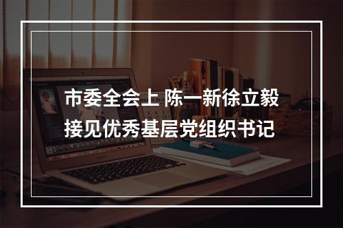 市委全会上 陈一新徐立毅接见优秀基层党组织书记