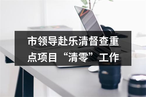 市领导赴乐清督查重点项目“清零”工作