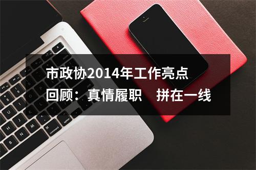 市政协2014年工作亮点回顾：真情履职　拼在一线