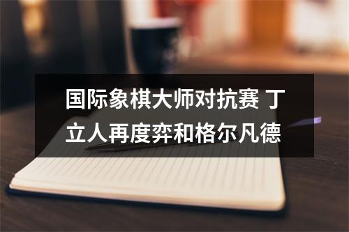 国际象棋大师对抗赛 丁立人再度弈和格尔凡德