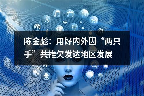 陈金彪：用好内外因“两只手”共推欠发达地区发展