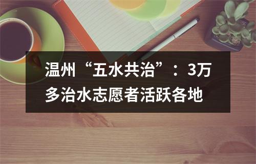温州“五水共治”：3万多治水志愿者活跃各地