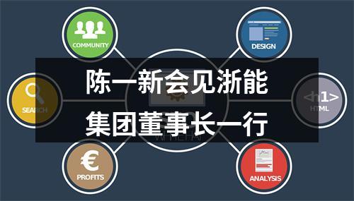 陈一新会见浙能集团董事长一行