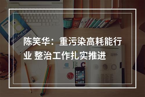 陈笑华：重污染高耗能行业 整治工作扎实推进