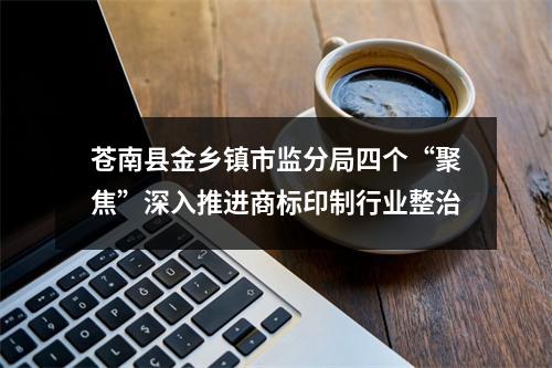 苍南县金乡镇市监分局四个“聚焦”深入推进商标印制行业整治