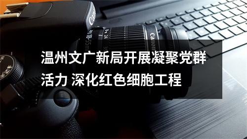 温州文广新局开展凝聚党群活力 深化红色细胞工程