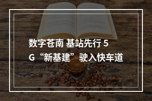 数字苍南 基站先行 5G“新基建”驶入快车道
