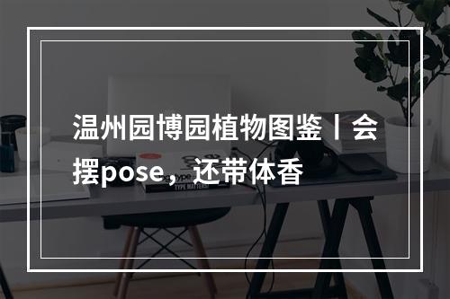 温州园博园植物图鉴丨会摆pose，还带体香