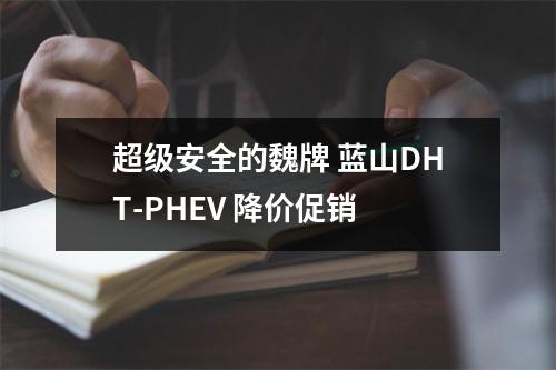 超级安全的魏牌 蓝山DHT-PHEV 降价促销