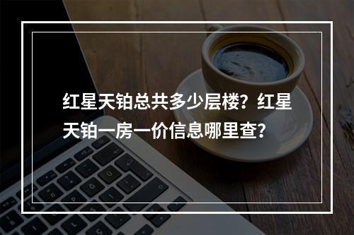 红星天铂总共多少层楼？红星天铂一房一价信息哪里查？