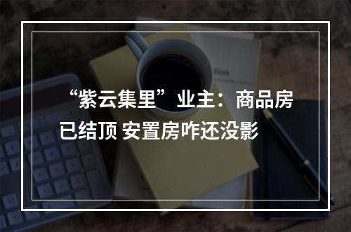 “紫云集里”业主：商品房已结顶 安置房咋还没影