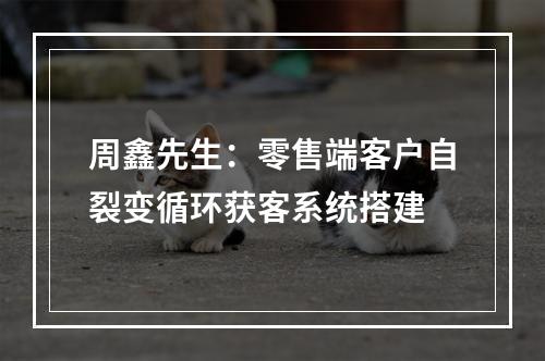 周鑫先生：零售端客户自裂变循环获客系统搭建