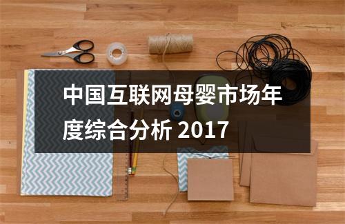 中国互联网母婴市场年度综合分析 2017