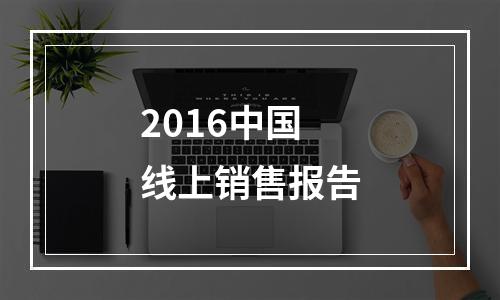 2016中国线上销售报告